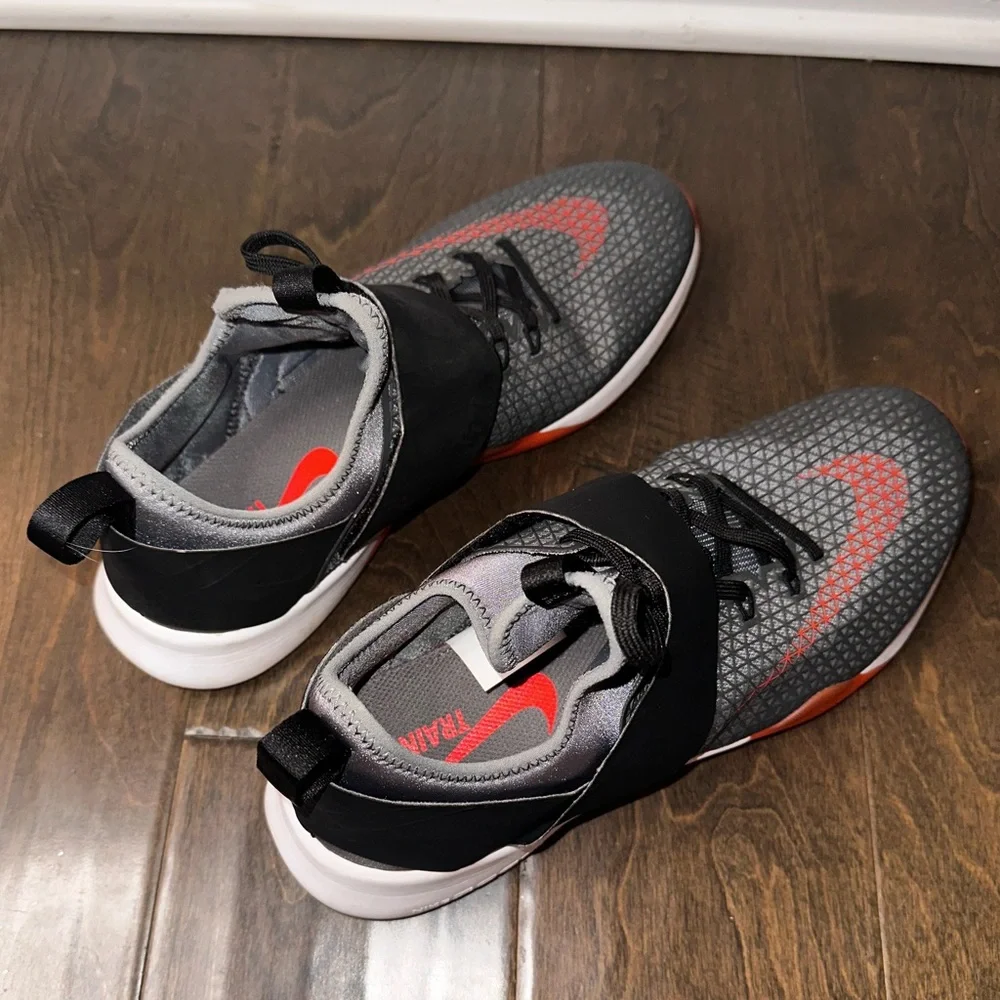 Nike Air Zoom Strong Cross Training Sneaker Black Grey Gym Shoes Size 10.5